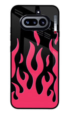 Fire Flames Nothing Phone 4a Glass Case