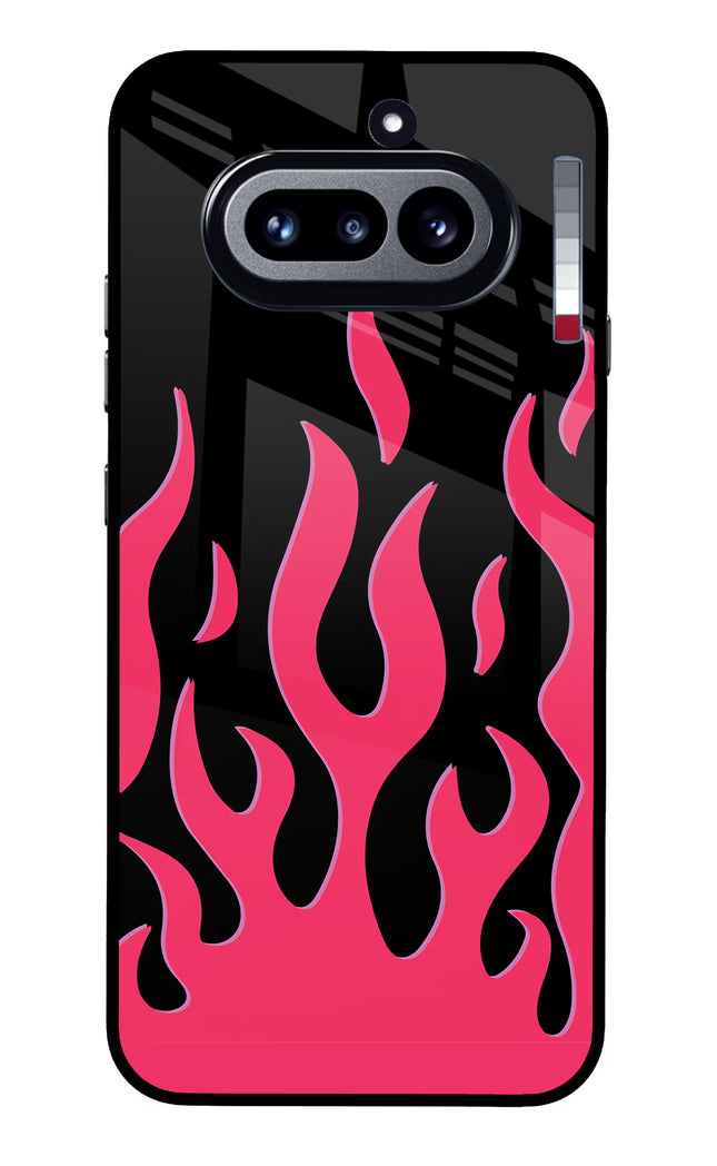 Fire Flames Nothing Phone 4a Glass Case