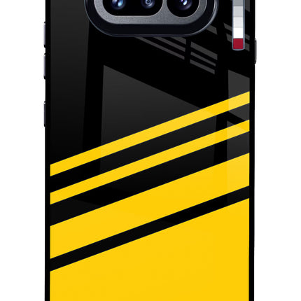 Yellow Shades Nothing Phone 4a Glass Case Back Cover by Casekaro