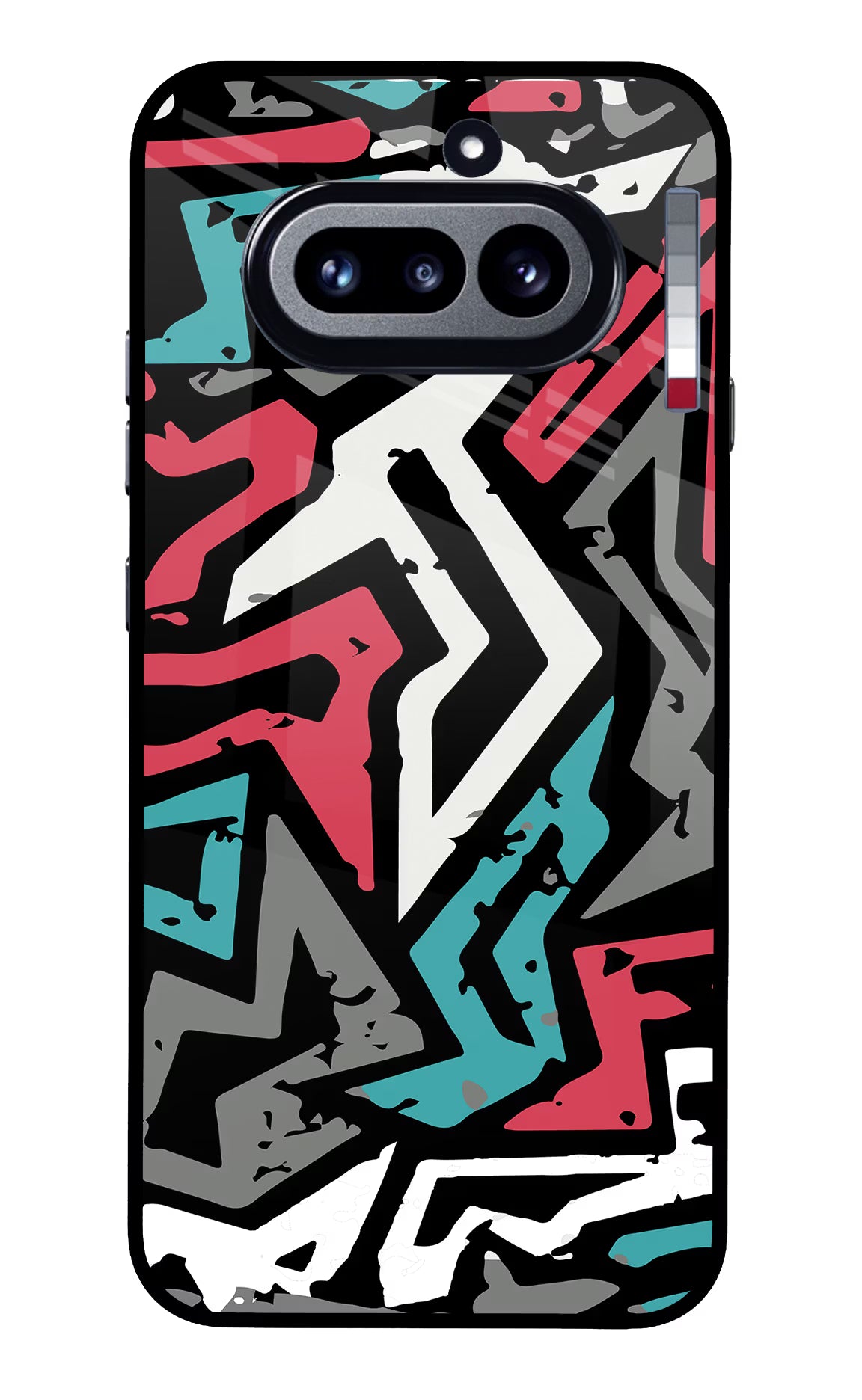 Geometric Graffiti Nothing Phone 4a Glass Case