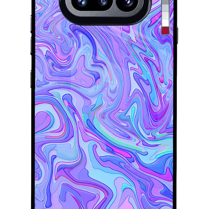 Glitter Nothing Phone 4a Glass Case Back Cover by Casekaro