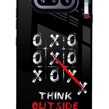 Think out of the BOX Nothing Phone 4a Glass Case Back Cover by Casekaro