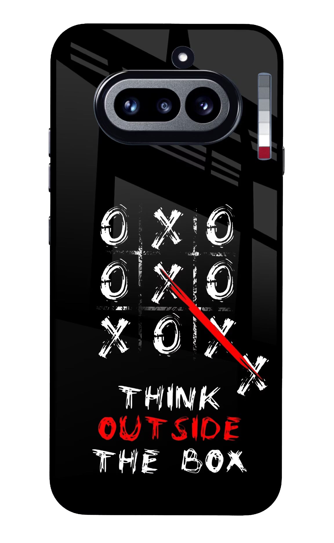 Think out of the BOX Nothing Phone 4a Glass Case Back Cover by Casekaro