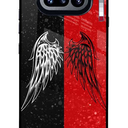 Wings Nothing Phone 4a Glass Case Back Cover by Casekaro