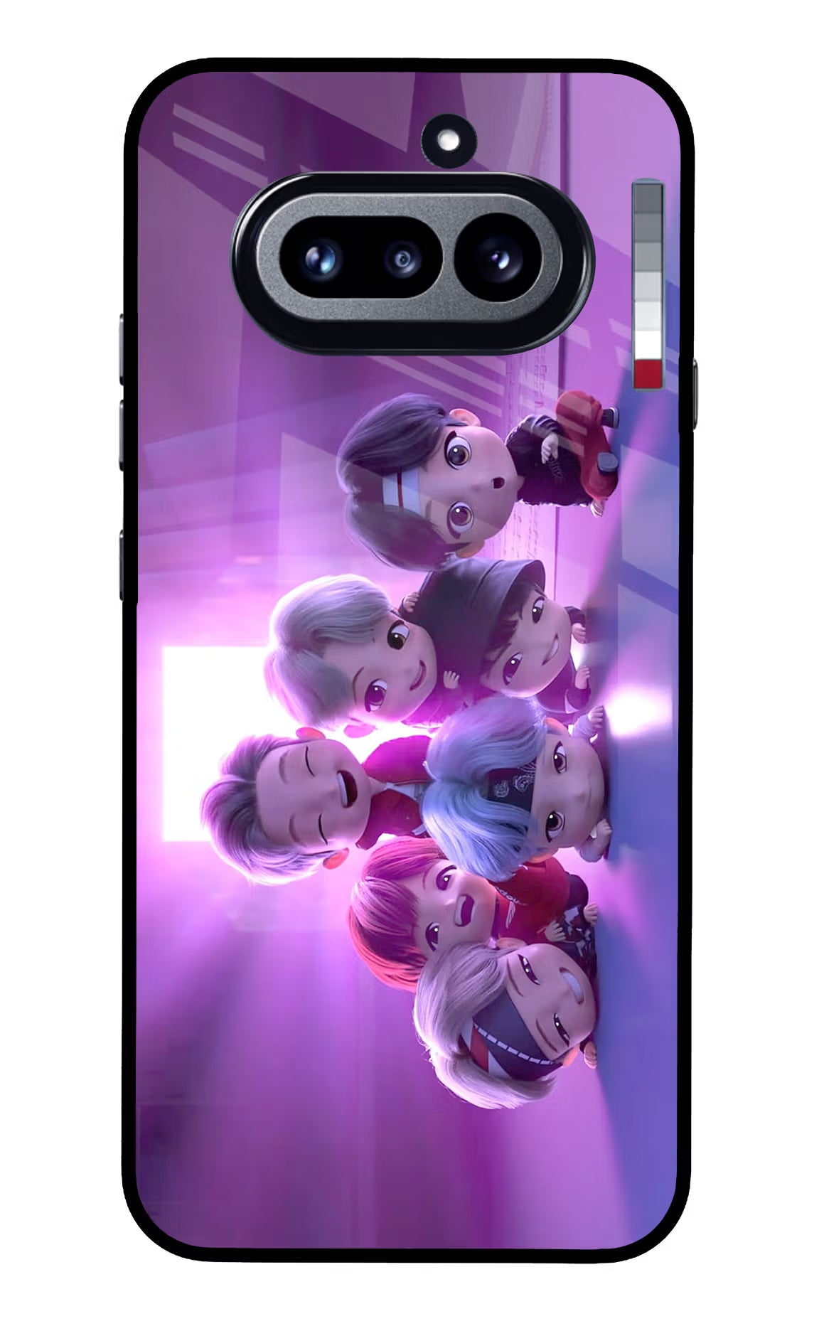 BTS Chibi Nothing Phone 4a Glass Case Back Cover by Casekaro
