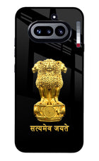 Satyamev Jayate Golden Nothing Phone 4a Glass Case