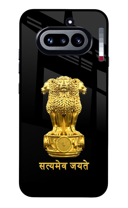 Satyamev Jayate Golden Nothing Phone 4a Glass Case