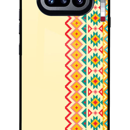 Ethnic Seamless Nothing Phone 4a Glass Case Back Cover by Casekaro