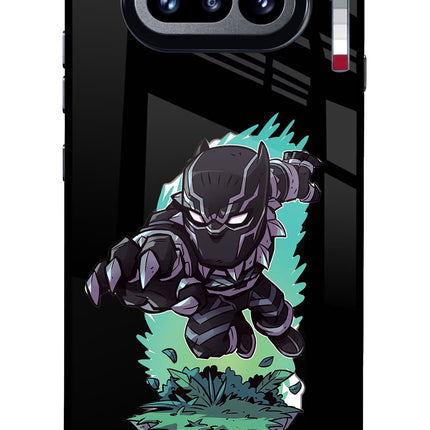 Black Panther Nothing Phone 4a Glass Case Back Cover by Casekaro