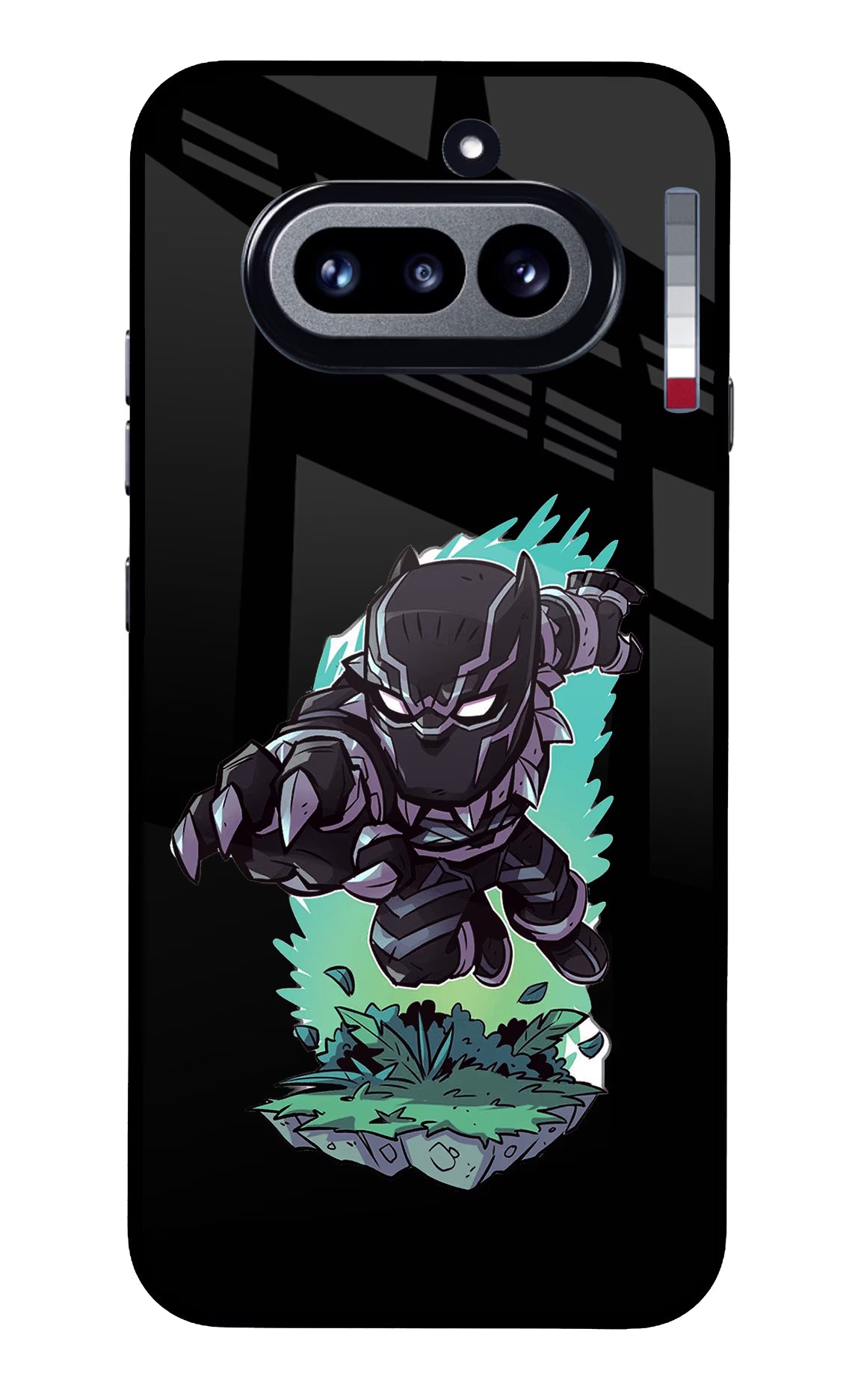 Black Panther Nothing Phone 4a Glass Case Back Cover by Casekaro
