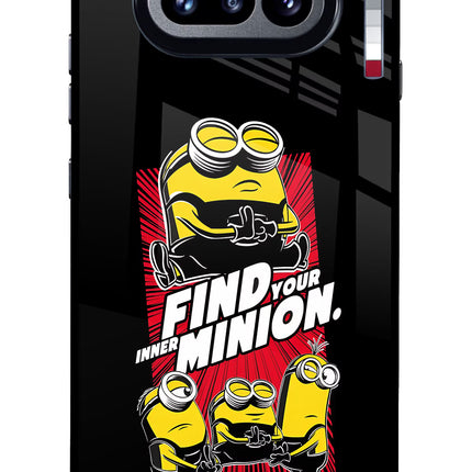 Find your inner Minion Nothing Phone 4a Glass Case Back Cover by Casekaro