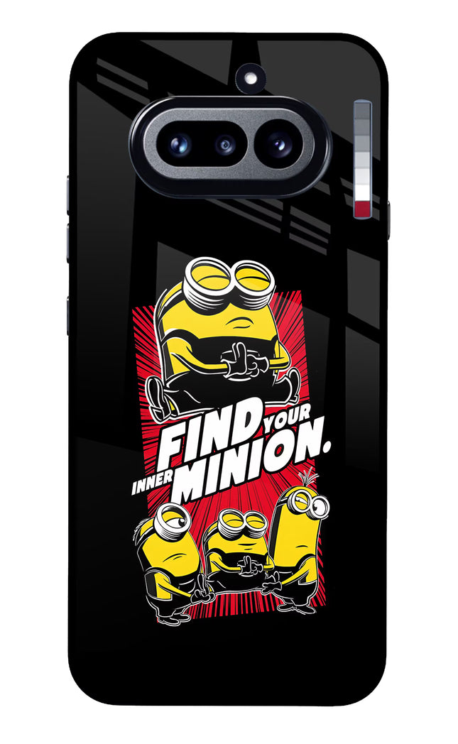 Find your inner Minion Nothing Phone 4a Glass Case Back Cover by Casekaro