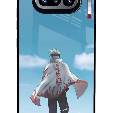 Kakashi Nothing Phone 4a Glass Case Back Cover by Casekaro