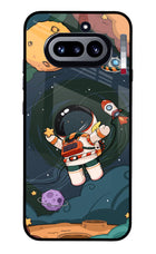 Cartoon Astronaut Nothing Phone 4a Glass Case