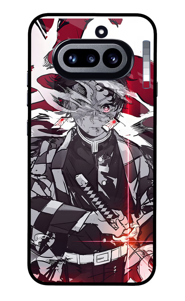 Demon Slayer Nothing Phone 4a Glass Case Back Cover by Casekaro