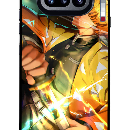Demon Slayer Nothing Phone 4a Glass Case Back Cover by Casekaro