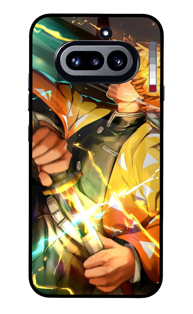 Demon Slayer Nothing Phone 4a Glass Case Back Cover by Casekaro