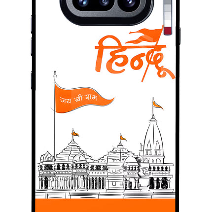 Jai Shree Ram Hindu Nothing Phone 4a Glass Case Back Cover by Casekaro