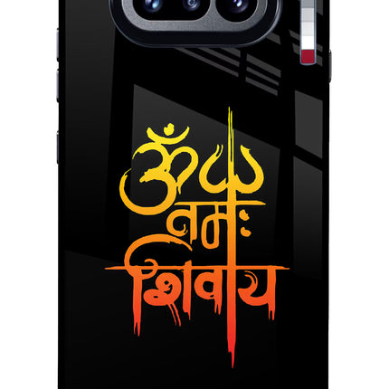 Om Namah Shivay Nothing Phone 4a Glass Case Back Cover by Casekaro