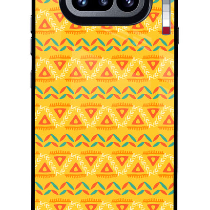 Tribal Pattern Nothing Phone 4a Glass Case Back Cover by Casekaro
