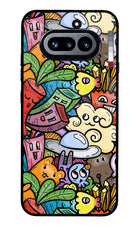 Veggie Doodle Nothing Phone 4a Glass Case