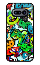 Game Doodle Nothing Phone 4a Glass Case