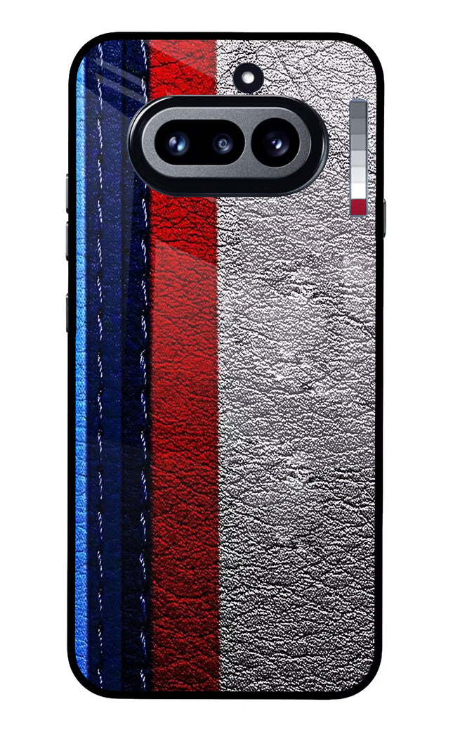 BMW Stripes Nothing Phone 4a Glass Case Back Cover by Casekaro