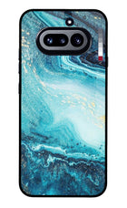 Blue Glitter Marble Nothing Phone 4a Glass Case