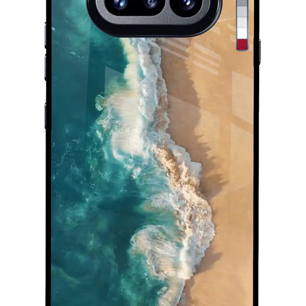 Ocean Beach Nothing Phone 4a Glass Case Back Cover by Casekaro