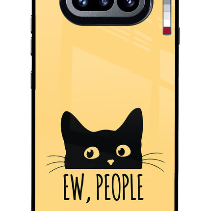 Ew People Catitude Nothing Phone 4a Glass Case Back Cover by Casekaro