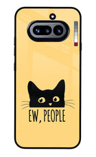 Ew People Catitude Nothing Phone 4a Glass Case Back Cover by Casekaro