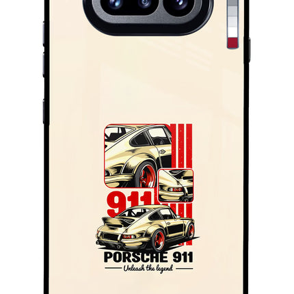 Classic Porsche 911 Nothing Phone 4a Glass Case Back Cover by Casekaro