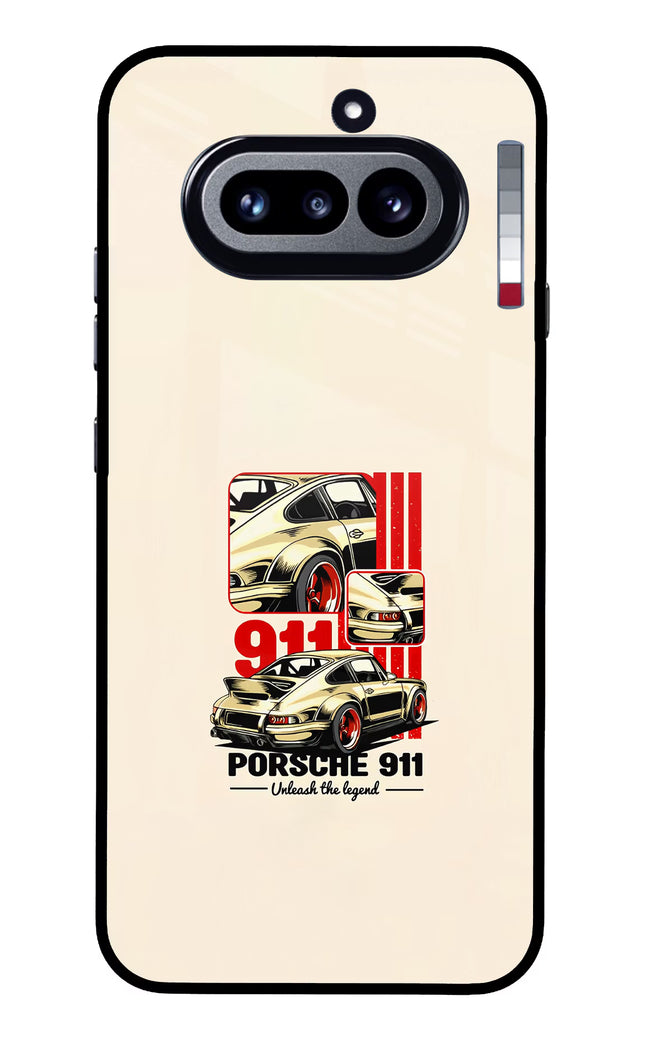 Classic Porsche 911 Nothing Phone 4a Glass Case Back Cover by Casekaro