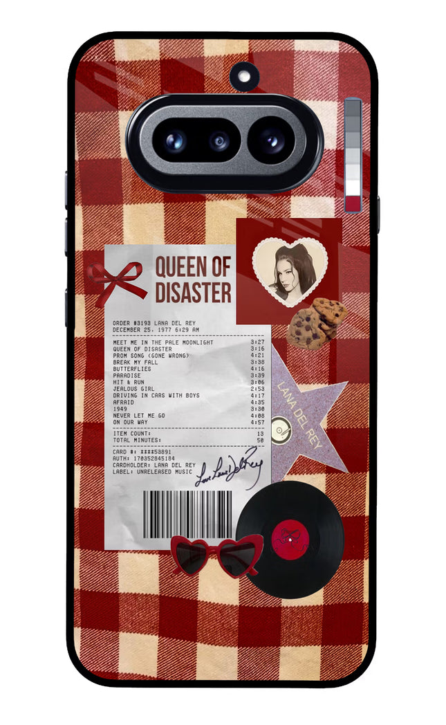 Queen of Disaster Nothing Phone 4a Glass Case