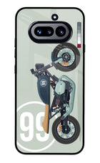 Classic Cafe Racer 99 Nothing Phone 4a Glass Case Back Cover by Casekaro