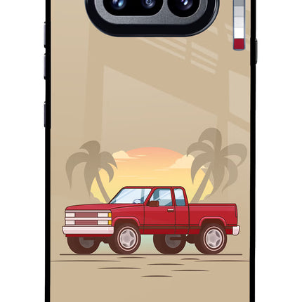 Desert Classic Drive Nothing Phone 4a Glass Case Back Cover by Casekaro