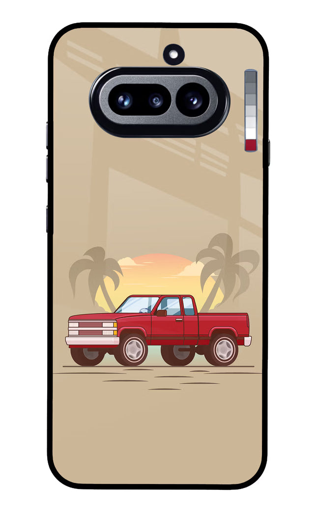 Desert Classic Drive Nothing Phone 4a Glass Case Back Cover by Casekaro