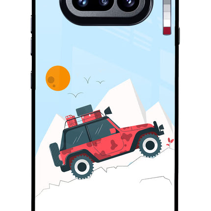 Mountain Trail Beast Nothing Phone 4a Glass Case