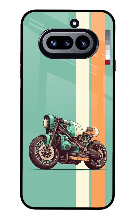 Striped Moto Drift Nothing Phone 4a Glass Case