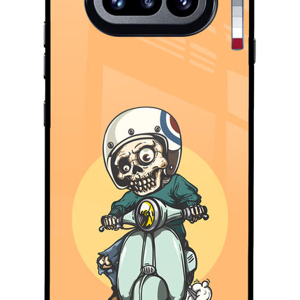 Undead Biker Nothing Phone 4a Glass Case Back Cover by Casekaro