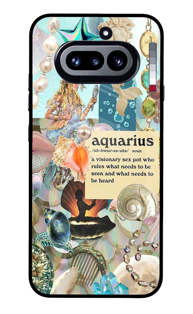 Aquarius Zodiac Nothing Phone 4a Glass Case