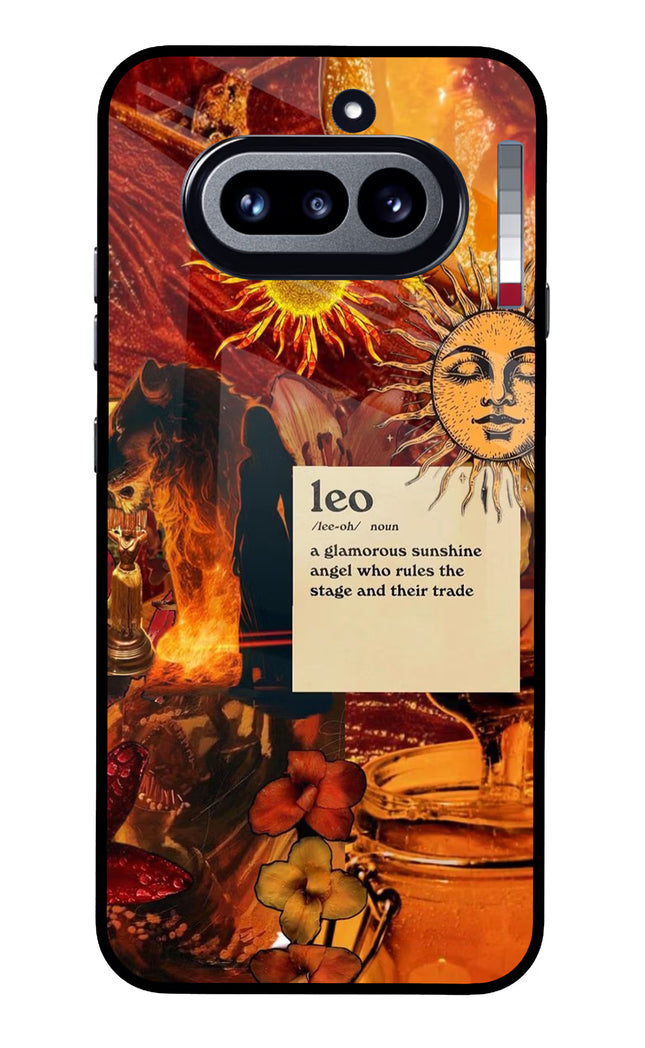 Leo Zodiac Nothing Phone 4a Glass Case