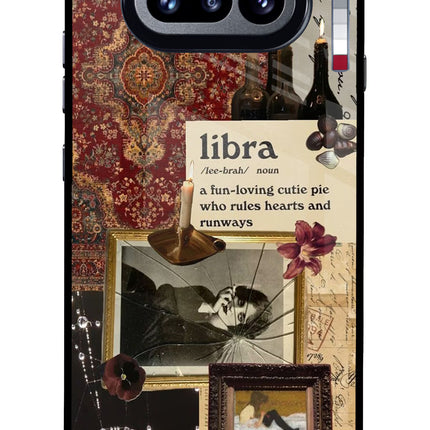 Libra Zodiac Nothing Phone 4a Glass Case Back Cover by Casekaro
