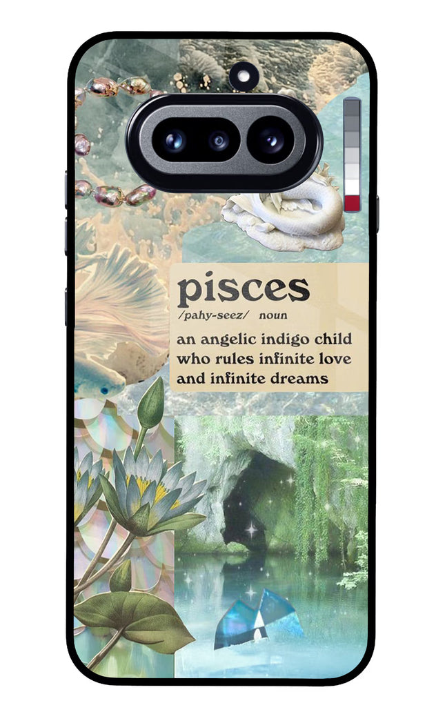Pisces Zodiac Nothing Phone 4a Glass Case Back Cover by Casekaro