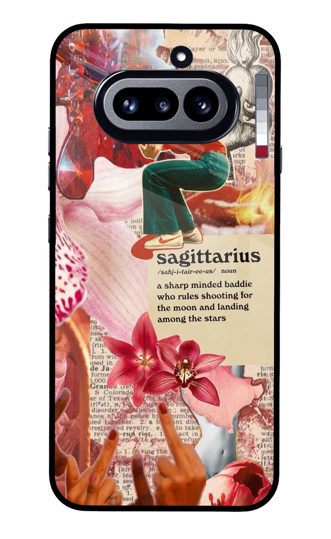 Sagittarius Zodiac Nothing Phone 4a Glass Case Back Cover by Casekaro