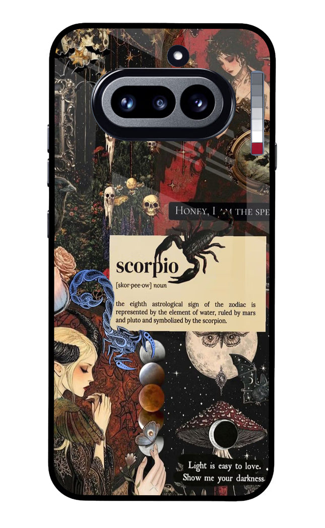 Scorpio Zodiac Nothing Phone 4a Glass Case Back Cover by Casekaro