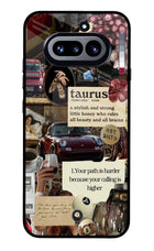 Taurus Zodiac Nothing Phone 4a Glass Case