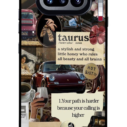 Taurus Zodiac Nothing Phone 4a Glass Case Back Cover by Casekaro