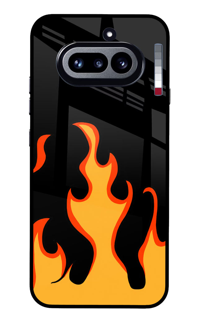 Fired Up – Black Nothing Phone 4a Glass Case