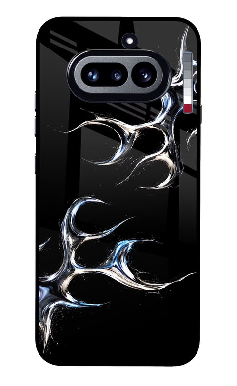 Chrome Tribal Nothing Phone 4a Glass Case